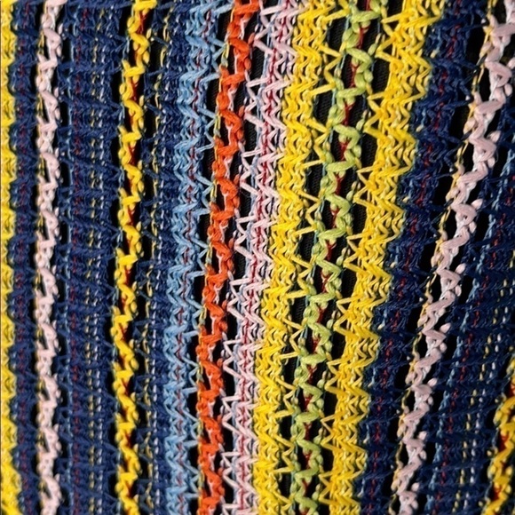 NEW Madewell Rainbow Crochet Stripe Tie-strap Tank US M - Picture 5 of 6